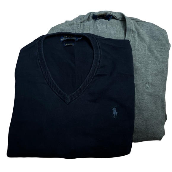 2 xPolo Ralph Lauren Pima cotton sweater - size L - Picture 4 of 6